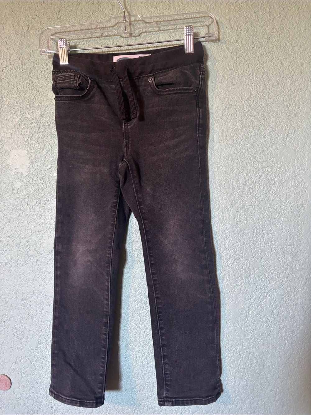 Old Navy Kids Washed Black Karate Slim Jeans Boys Small 6/7 Good